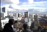 The view from the top of the tower at Manchester Town Hall.