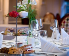high tea at the Trout Hotel Cumbria
