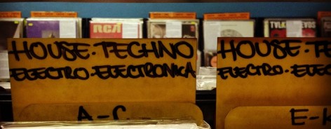Piccadilly Records shelf, by creative tourist