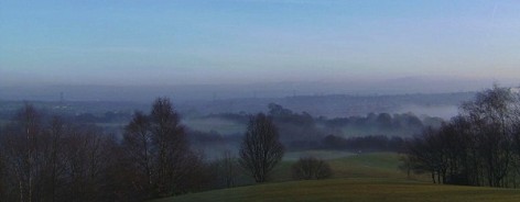 Morning mist seen from Heaton's Temple