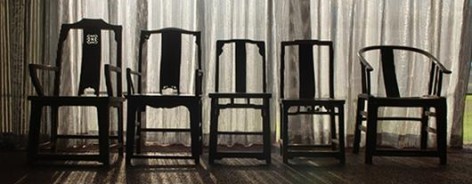 Fairytale–1001 Chairs, 2007. Qing dynasty wooden chairs (1644-1911).