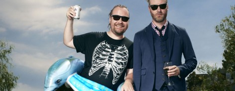 The National frontman Matt Berninger with his brother Tom.