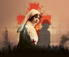 Poster image for A Farewell to Arms, showing a nurse