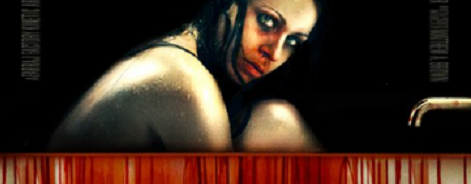Poster image for horror film Julia, showing a girl and blood dripping down a wall