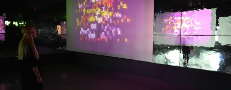 1. Type Motion exhibition, 2014, Installation at FACT Liverpool, Gallery 1. Photo by Brian Slater. copy