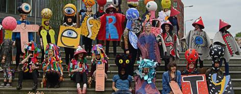 Photo of volunteers in costume