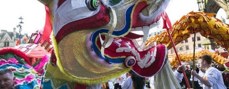 Photo of a Chinese dragon's head