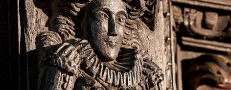 Photo of a carving of a woman