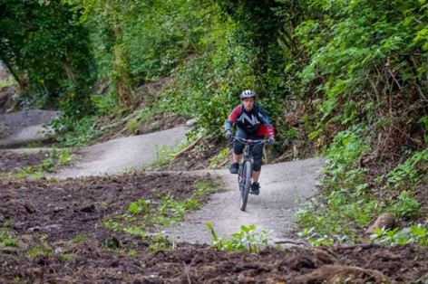 Biker on a trail