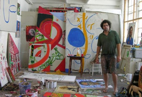 Jasper Joffe in his studio Jasper Joffe in his studio