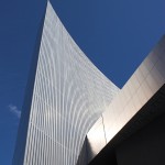 IWM North, as seen from MediaCityUK, home of BBC North