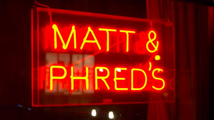 matt and phreds sign manchester music