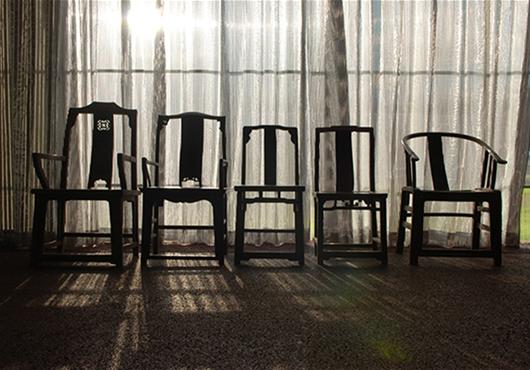 Fairytale–1001 Chairs, 2007. Qing dynasty wooden chairs (1644-1911).