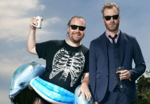 The National frontman Matt Berninger with his brother Tom.
