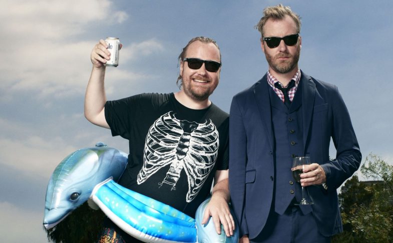 The National frontman Matt Berninger with his brother Tom.