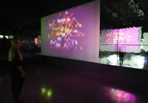 1. Type Motion exhibition, 2014, Installation at FACT Liverpool, Gallery 1. Photo by Brian Slater. copy