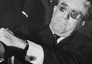 Black and white still from Dr Strangelove.