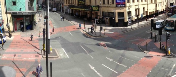 Photo of the crossing outside Cornerhouse