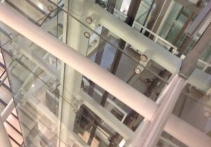 Photo of the Central Library lifts.