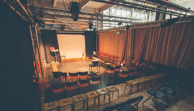 Photo of the stage in the Great Northern Playhouse