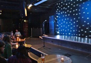 Photo of the XS Malarky stage