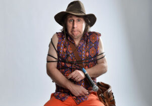 Milton Jones in cowboy hat