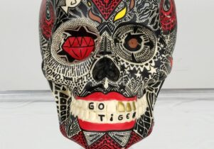 Painted skull