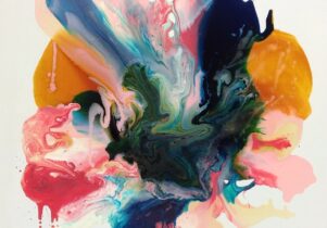 Colourful abstract painting