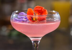 A floral cocktail