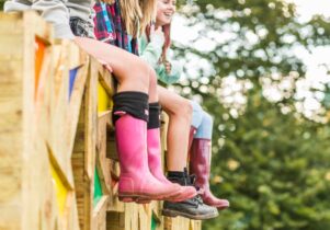 Photo of legs in wellies