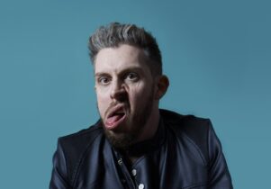 Comedian Carl Donnelly making a face