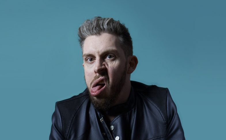 Comedian Carl Donnelly making a face