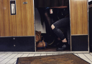 Shot of people taking photos in a booth