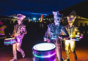 Luminous drummers