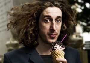 Tom Wrigglesworth with ice cream