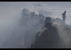 Person on mountaintop