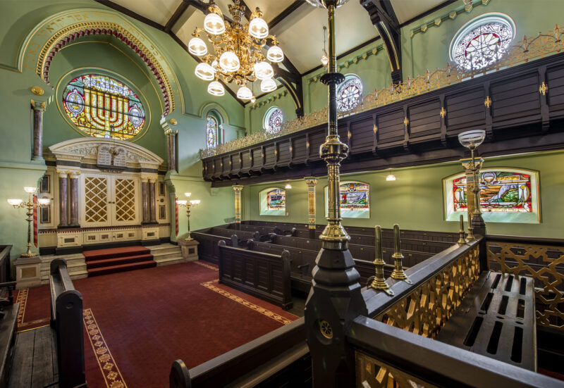 Manchester Jewish Museum Spanish and Portuguese Synagogue, image Joel Chester Fildes 2021