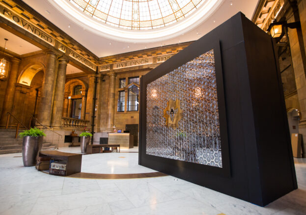 The mystery box in The Palace Hotel Lobby