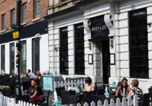 Rosylee Tea rooms on Stevenson Square in Manchester's Northern Quarter