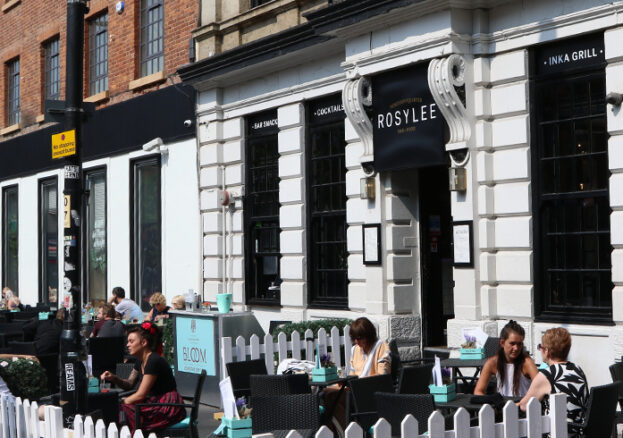 Rosylee Tea rooms on Stevenson Square in Manchester's Northern Quarter