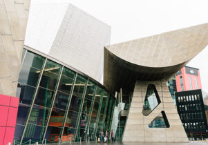 The Lowry Theatre and Gallery in Salford Quays Manchester.