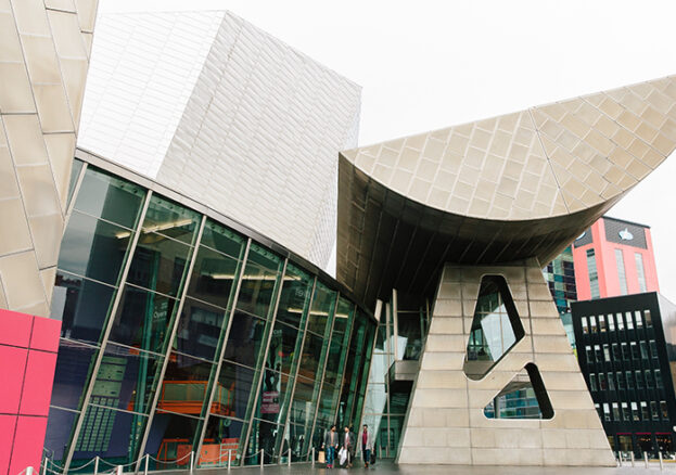 The Lowry Theatre and Gallery in Salford Quays Manchester.