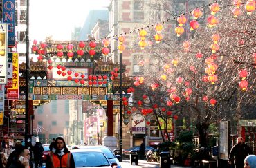 chinatown, manchester in sun by ben williams