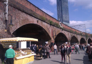 Castlefield Artisan Market in Castlefield Manchester