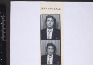 Jeff Nuttall in a photobooth