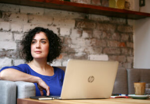 Writer Kate Feld, by Gary Calton.