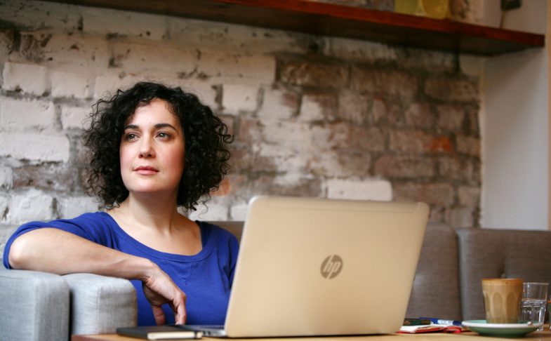 Writer Kate Feld, by Gary Calton.
