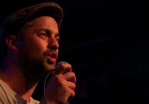 Poet and Pen:Chant host Ben Mellor.