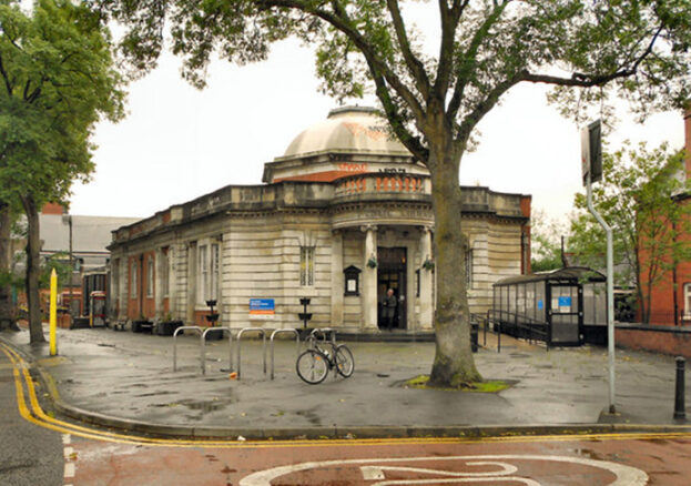 Chorlton Library on Manchester road in Chorlton