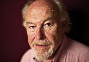 Actor Timothy West reads poetry at Stoller Hall during Manchester Literature Festival.
